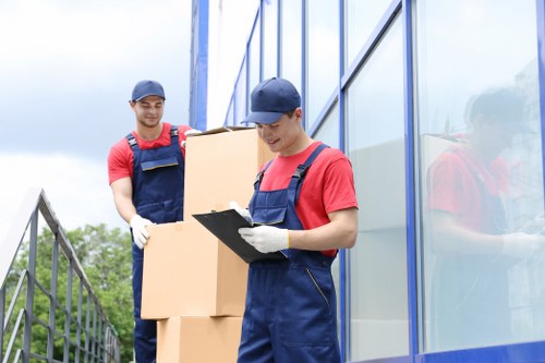 Commercial removal truck hire for office and stock transport in Stockwell