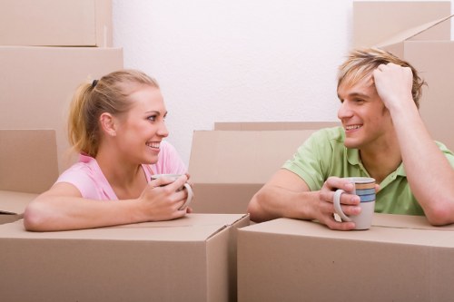 Local packing service preparing belongings for a move near Stockwell