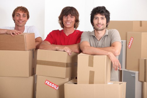 Furniture being loaded for a cubic-yard based household move