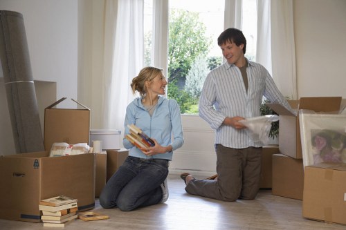 Careful lifting of household items during a Stockwell same-day removal