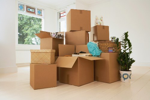 Packing boxes and household items for a Stockwell move